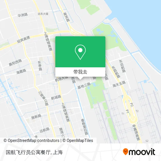 国航飞行员公寓餐厅地图