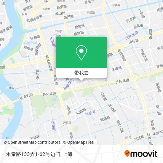 永泰路133弄1-62号边门地图