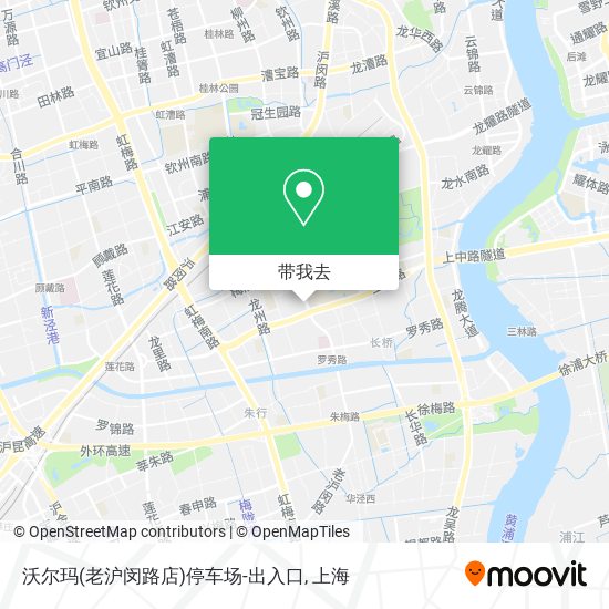 沃尔玛(老沪闵路店)停车场-出入口地图