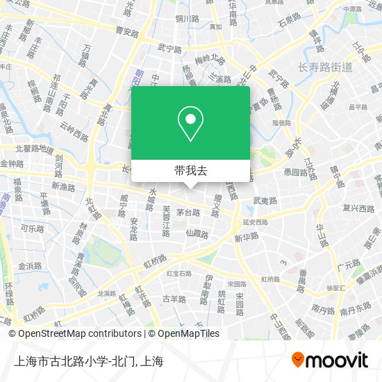 上海市古北路小学-北门地图