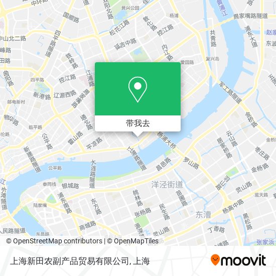 上海新田农副产品贸易有限公司地图