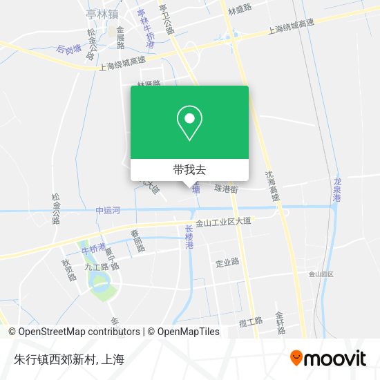 朱行镇西郊新村地图