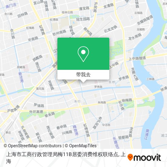 上海市工商行政管理局梅11B居委消费维权联络点地图