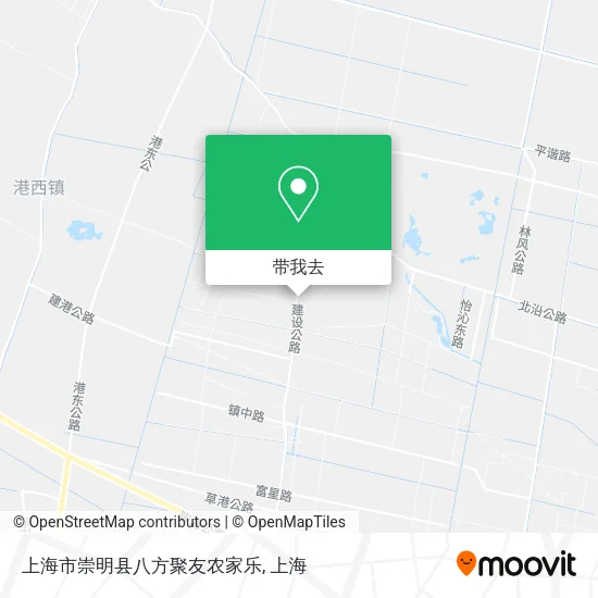 上海市崇明县八方聚友农家乐地图