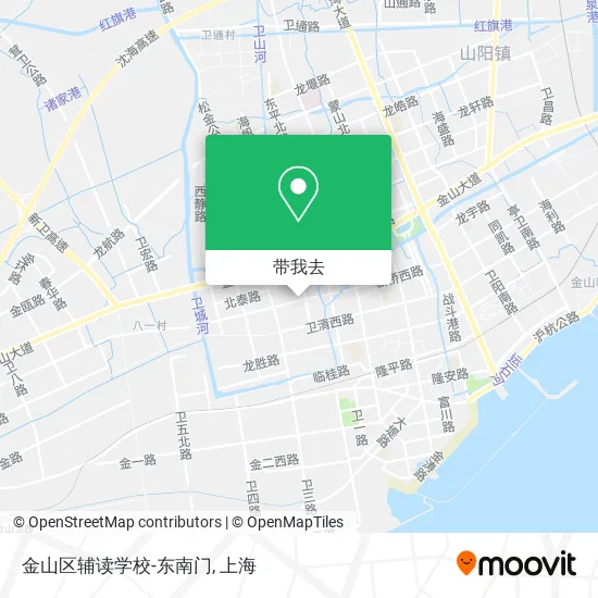 金山区辅读学校-东南门地图