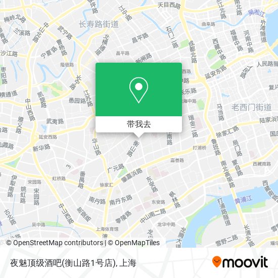 夜魅顶级酒吧(衡山路1号店)地图