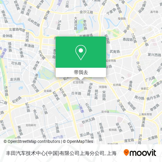 丰田汽车技术中心(中国)有限公司上海分公司地图