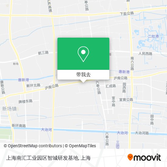 上海南汇工业园区智城研发基地地图