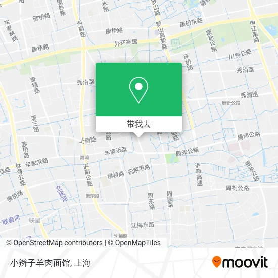 小辫子羊肉面馆地图