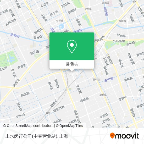 上水闵行公司(中春营业站)地图