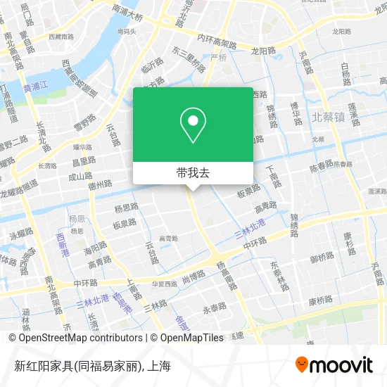 新红阳家具(同福易家丽)地图