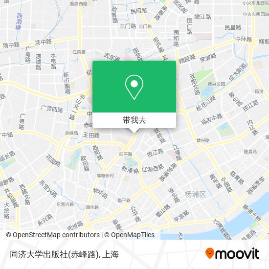 同济大学出版社(赤峰路)地图