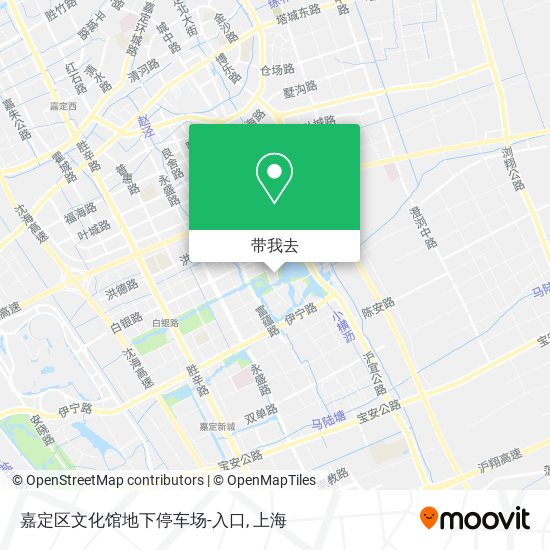 嘉定区文化馆地下停车场-入口地图