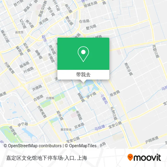嘉定区文化馆地下停车场-入口地图