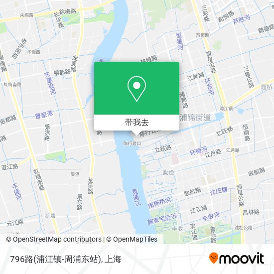 796路(浦江镇-周浦东站)地图