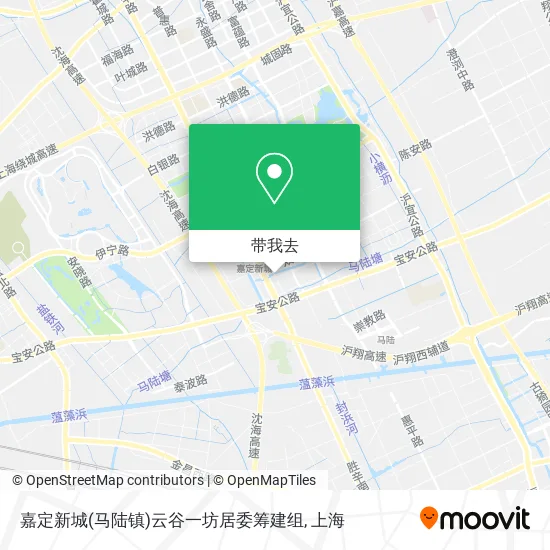 嘉定新城(马陆镇)云谷一坊居委筹建组地图