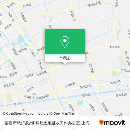 嘉定新城(马陆镇)房屋土地征收工作办公室地图