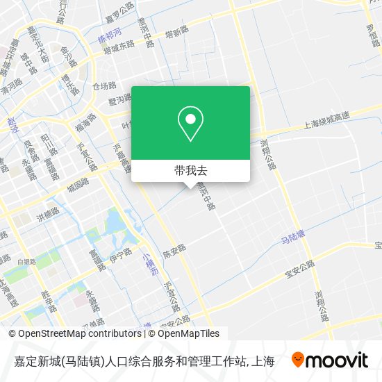 嘉定新城(马陆镇)人口综合服务和管理工作站地图