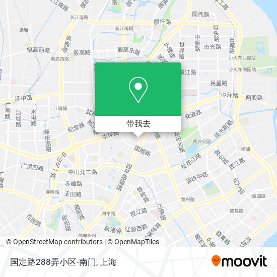 国定路288弄小区-南门地图