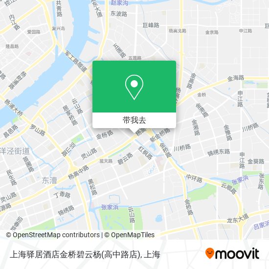 上海驿居酒店金桥碧云杨(高中路店)地图