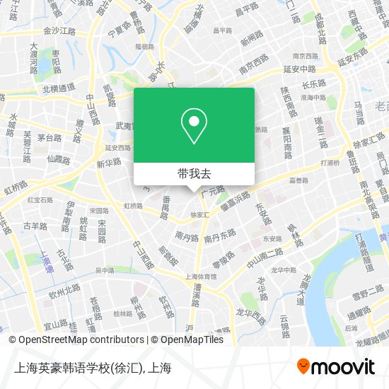 上海英豪韩语学校(徐汇)地图
