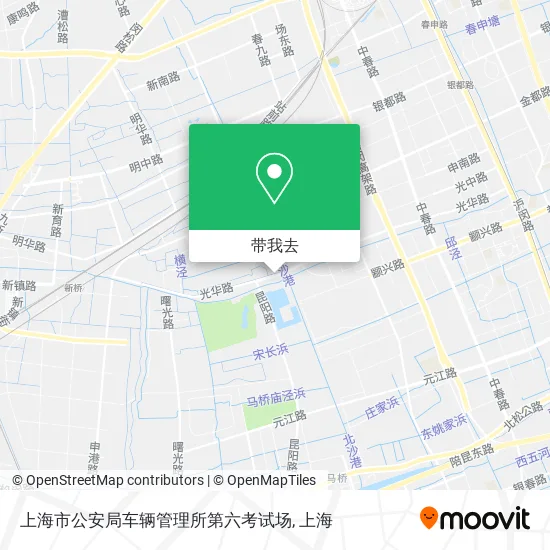 上海市公安局车辆管理所第六考试场地图