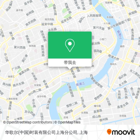 华歌尔(中国)时装有限公司上海分公司地图