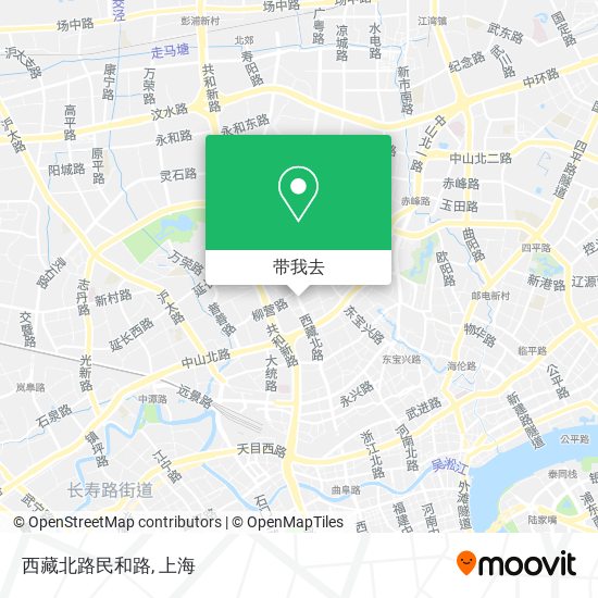 西藏北路民和路地图