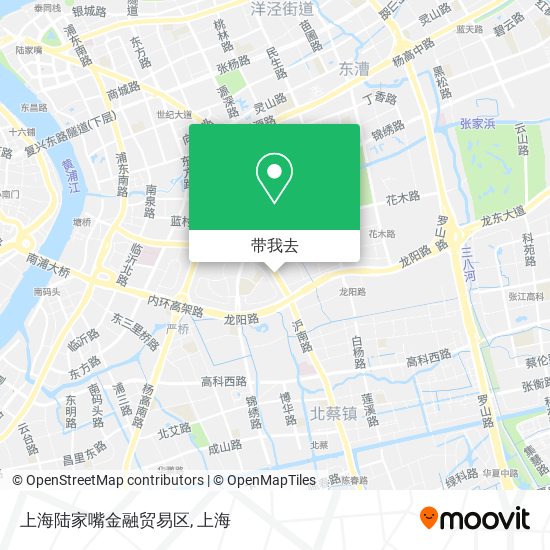 上海陆家嘴金融贸易区地图