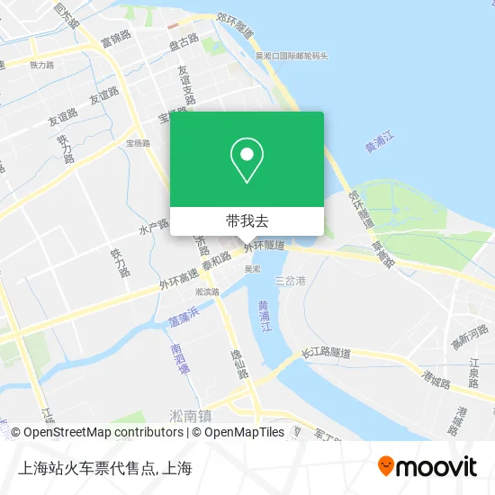 上海站火车票代售点地图