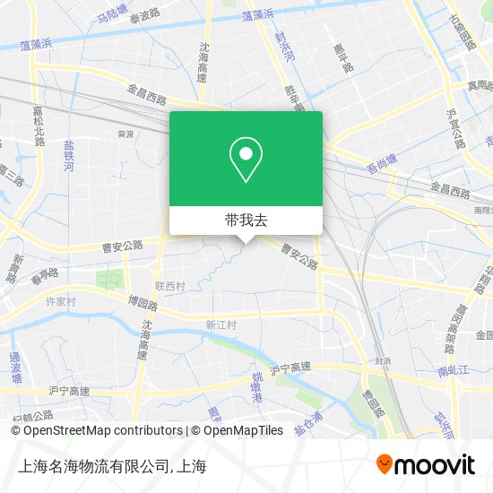 上海名海物流有限公司地图