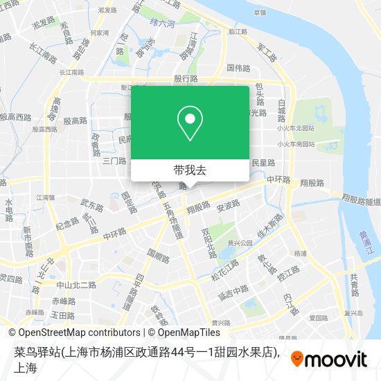 菜鸟驿站(上海市杨浦区政通路44号一1甜园水果店)地图