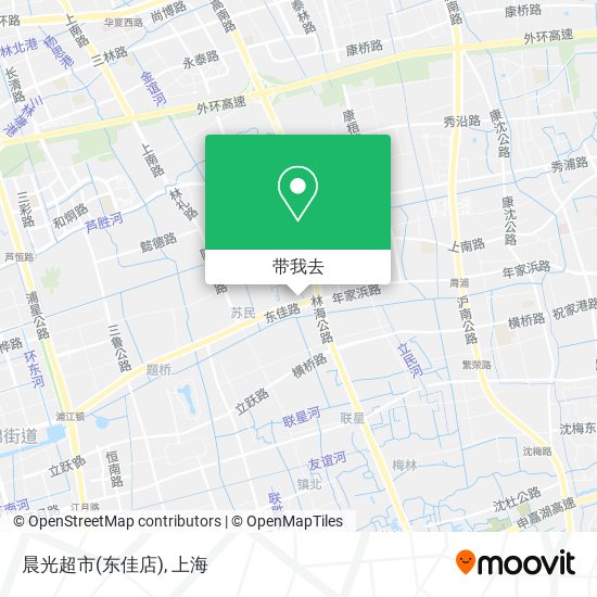 晨光超市(东佳店)地图