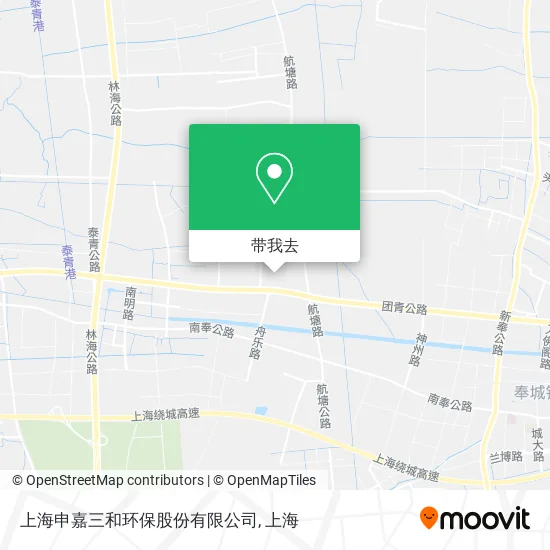 上海申嘉三和环保股份有限公司地图
