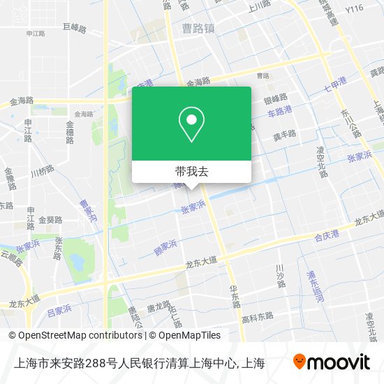 上海市来安路288号人民银行清算上海中心地图