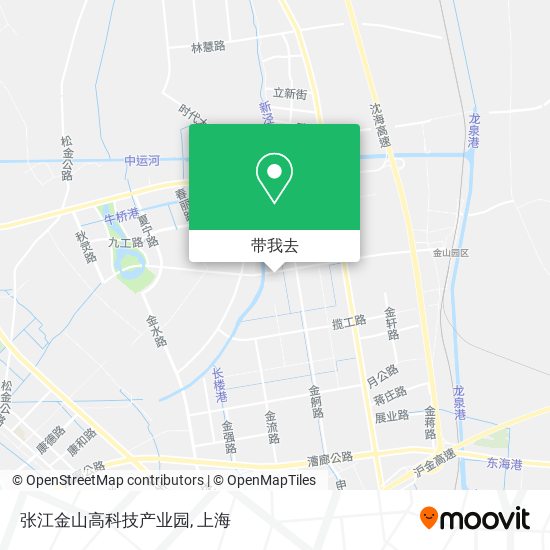 张江金山高科技产业园地图