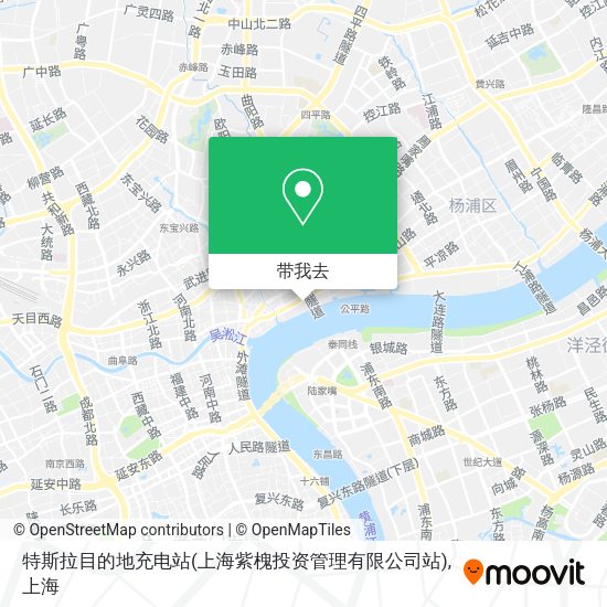特斯拉目的地充电站(上海紫槐投资管理有限公司站)地图