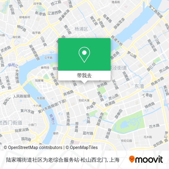 陆家嘴街道社区为老综合服务站-松山西北门地图