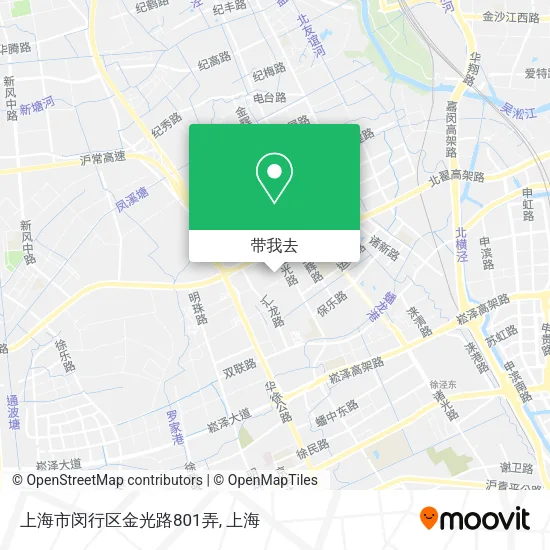 上海市闵行区金光路801弄地图