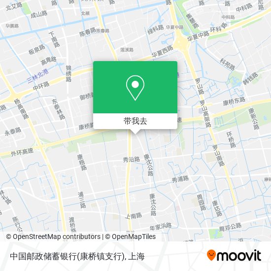 中国邮政储蓄银行(康桥镇支行)地图