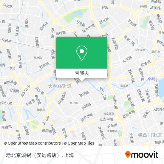 老北京涮锅（安远路店）地图