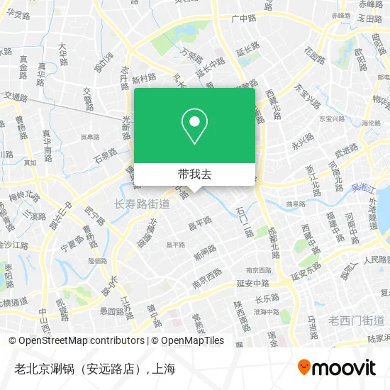 老北京涮锅（安远路店）地图