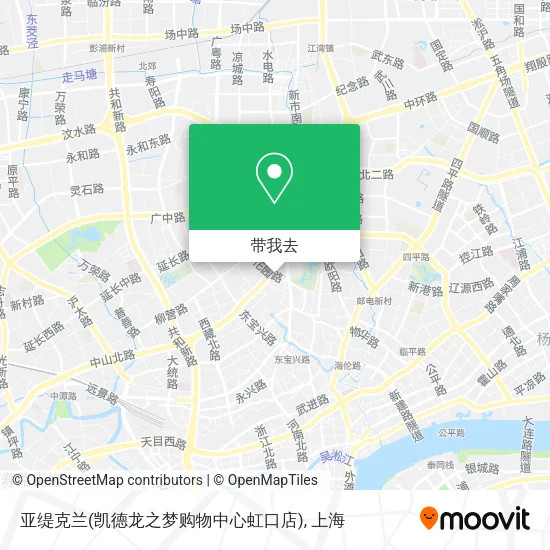 亚缇克兰(凯德龙之梦购物中心虹口店)地图