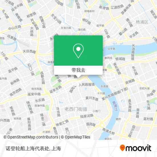 诺登轮船上海代表处地图