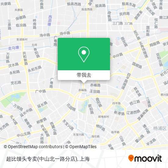 超比馒头专卖(中山北一路分店)地图