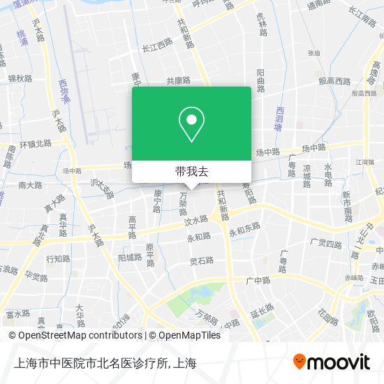上海市中医院市北名医诊疗所地图