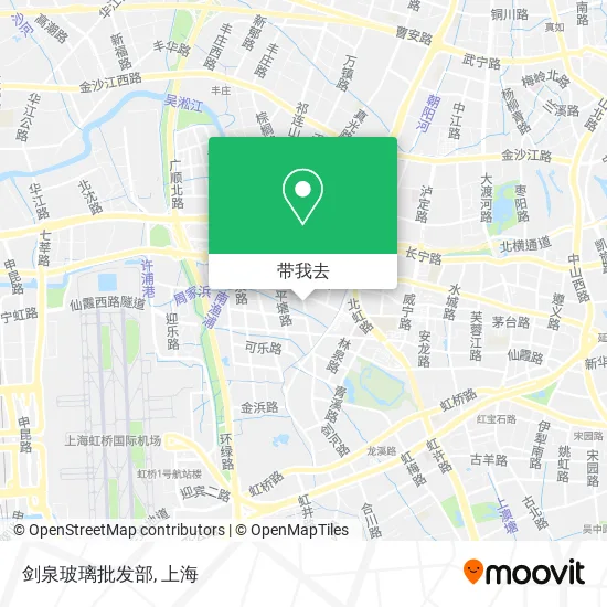 剑泉玻璃批发部地图