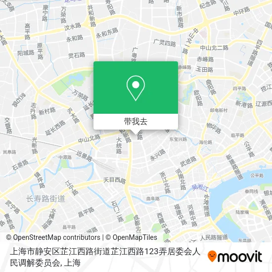 上海市静安区芷江西路街道芷江西路123弄居委会人民调解委员会地图