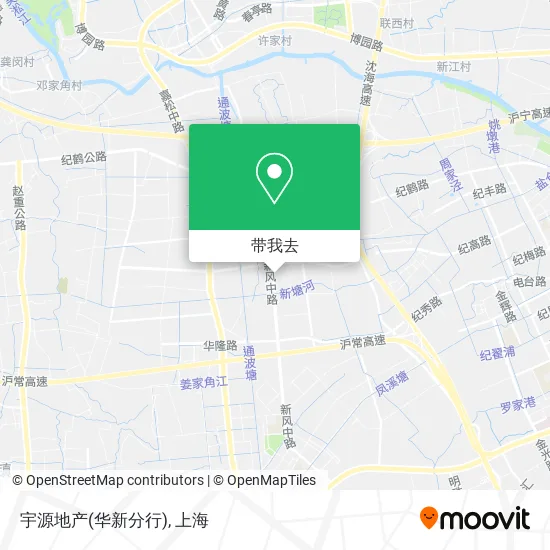 宇源地产(华新分行)地图