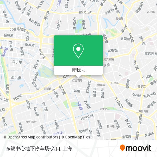 东银中心地下停车场-入口地图